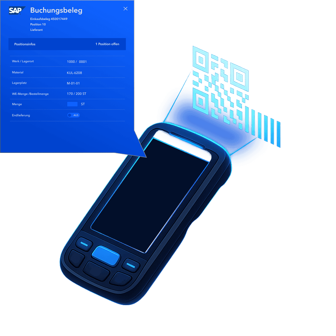 Mobile Datenerfassung MDE Gerät