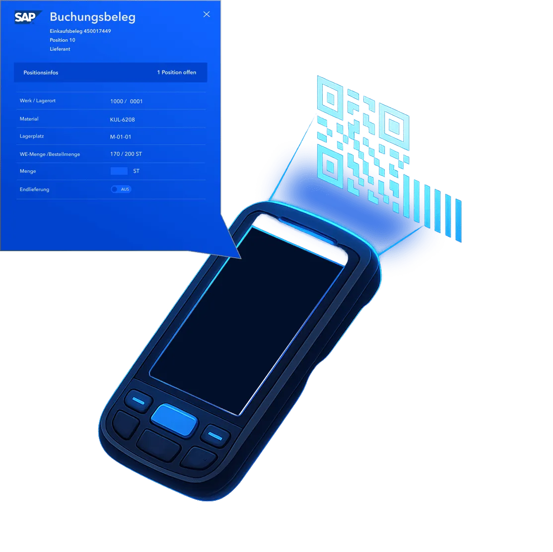 Mobile Datenerfassung MDE Gerät