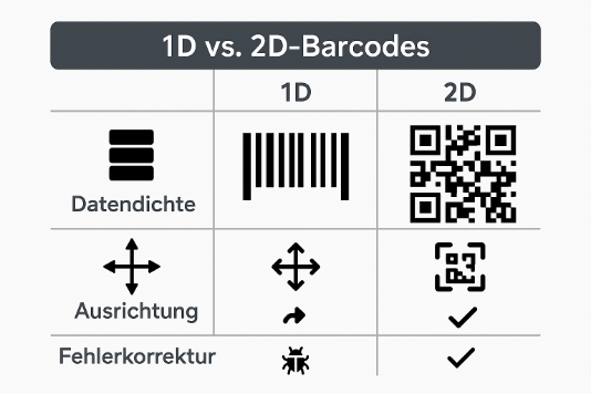 1D vs 2D Barcodes